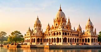 Ornate palace-style building in Faridabad